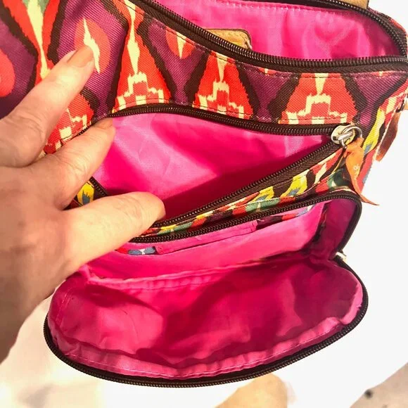 Lilly Bloom-Multi Color Lightweight Crossbody Purse/Bag-Adjustable Strap-Travel - Picture 12 of 16